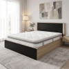 Κρεβάτι με στρώμα Athos Utopia pakoworld sonoma και ανθρακί 160x200εκ ** Κρεβάτι με στρώμα Athos Utopia pakoworld sonoma και ανθρακί 160x200εκ **