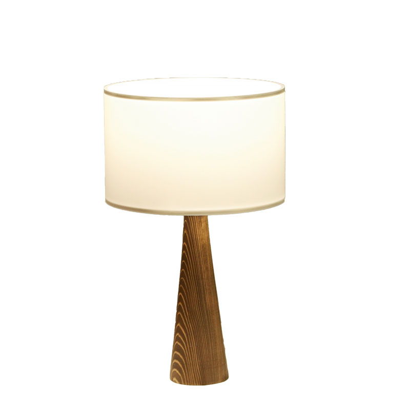 Επιτραπέζιο φωτιστικό Kalito pakoworld ivory-καφέ Φ24x45εκ **