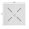 Επιφάνεια τραπεζιού Inspire pakoworld HPL γκρι cement 60x60εκ πάχους 12mm ** Επιφάνεια τραπεζιού Inspire pakoworld HPL γκρι cement 60x60εκ πάχους 12mm **