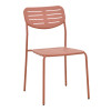 Καρέκλα Deraby pakoworld στοιβαζόμενη terracotta μέταλλο 52.5x45.5x83εκ ** Καρέκλα Deraby pakoworld στοιβαζόμενη terracotta μέταλλο 52.5x45.5x83εκ **