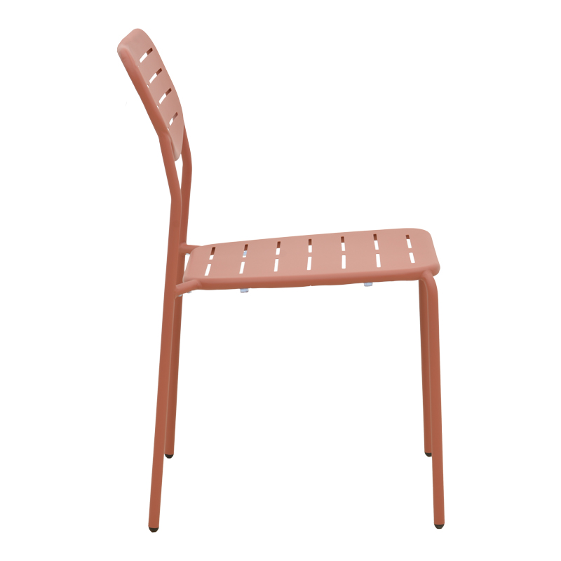 Καρέκλα Deraby pakoworld στοιβαζόμενη terracotta μέταλλο 52.5x45.5x83εκ ** Καρέκλα Deraby pakoworld στοιβαζόμενη terracotta μέταλλο 52.5x45.5x83εκ **