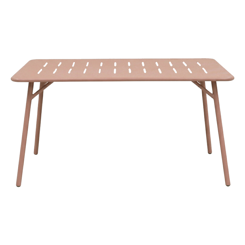 Τραπέζι Moraja pakoworld terracotta μέταλλο 140x80x72εκ ** Τραπέζι Moraja pakoworld terracotta μέταλλο 140x80x72εκ **