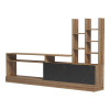 Σύνθετο σαλονιού Seruno pakoworld oak - μαύρο μαρμάρου 170x25x100εκ **