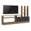 Σύνθετο σαλονιού Seruno pakoworld oak - μαύρο μαρμάρου 170x25x100εκ **