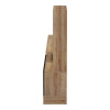 Σύνθετο σαλονιού Seruno pakoworld oak - μαύρο μαρμάρου 170x25x100εκ **