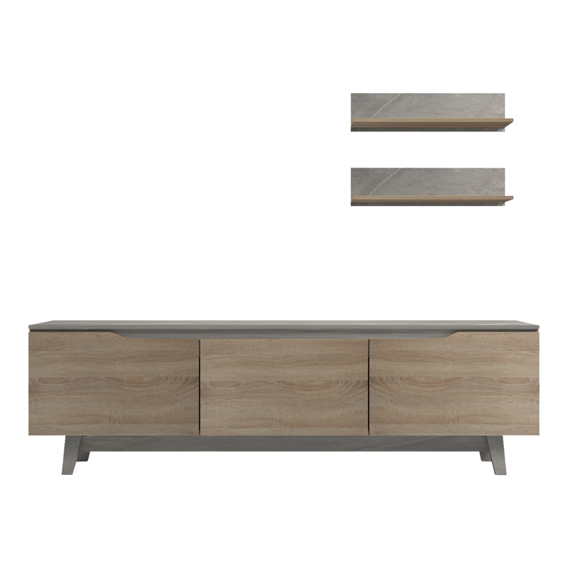 Σύνθετο σαλονιού Kasia pakoworld μπεζ μαρμάρου-sonoma 180x35x48.5εκ ** Σύνθετο σαλονιού Kasia pakoworld μπεζ μαρμάρου-sonoma 180x35x48.5εκ **