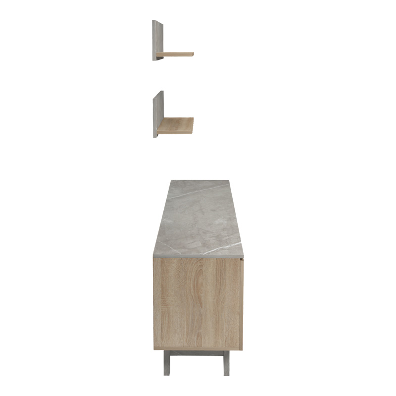 Σύνθετο σαλονιού Kasia pakoworld μπεζ μαρμάρου-sonoma 180x35x48.5εκ ** Σύνθετο σαλονιού Kasia pakoworld μπεζ μαρμάρου-sonoma 180x35x48.5εκ **