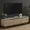 Έπιπλο τηλεόρασης Kasandra pakoworld μπεζ μαρμάρου-sonoma 180x35x48.5εκ **