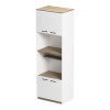Ντουλάπα κουζίνας Rowan pakoworld σε λευκή-sonoma απόχρωση 60x42x182εκ ** Ντουλάπα κουζίνας Rowan pakoworld σε λευκή-sonoma απόχρωση 60x42x182εκ **
