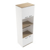 Ντουλάπα κουζίνας Rowan pakoworld σε λευκή-sonoma απόχρωση 60x42x182εκ ** Ντουλάπα κουζίνας Rowan pakoworld σε λευκή-sonoma απόχρωση 60x42x182εκ **