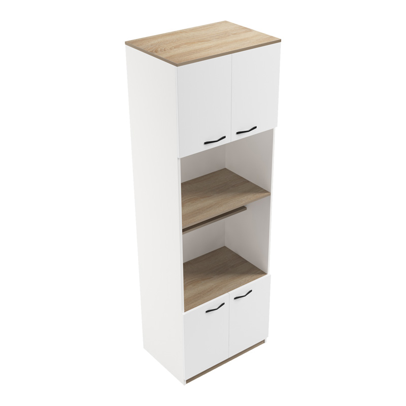 Ντουλάπα κουζίνας Rowan pakoworld σε λευκή-sonoma απόχρωση 60x42x182εκ ** Ντουλάπα κουζίνας Rowan pakoworld σε λευκή-sonoma απόχρωση 60x42x182εκ **
