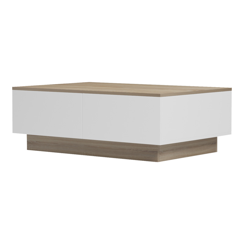 Τραπέζι σαλονιού Winey pakoworld σε sonoma-λευκή απόχρωση 90x60x31.5εκ ** Τραπέζι σαλονιού Winey pakoworld σε sonoma-λευκή απόχρωση 90x60x31.5εκ **