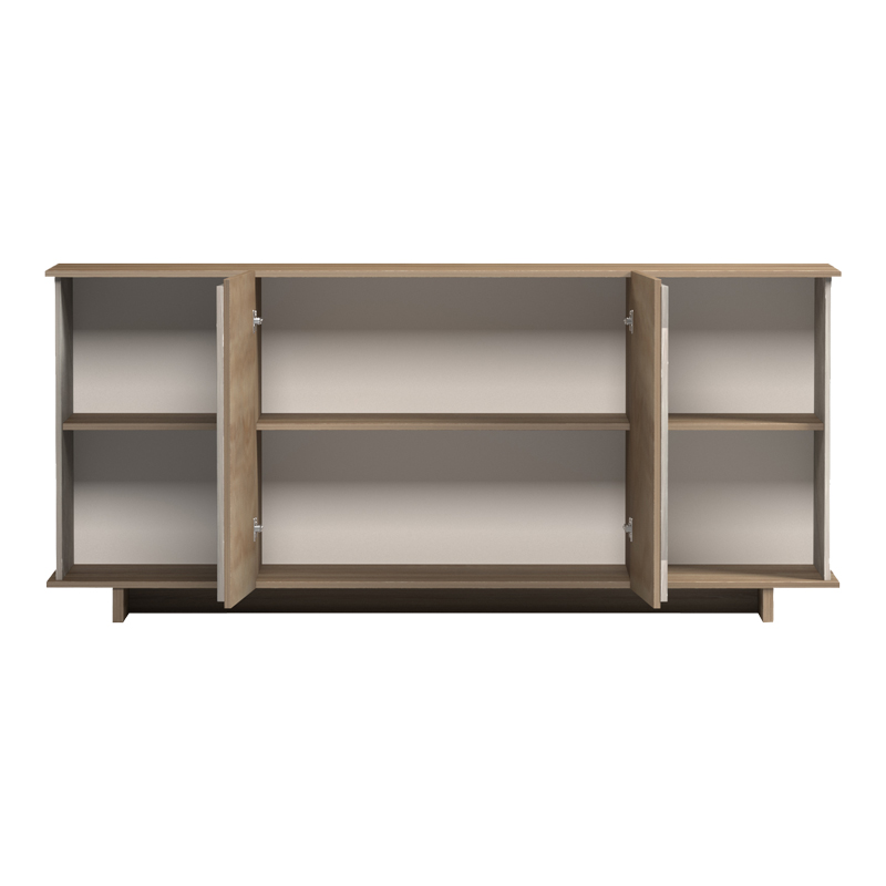Μπουφές Zafore pakoworld sonoma - γκρι μπεζ όψη μαρμάρου 180x45x80εκ ** Μπουφές Zafore pakoworld sonoma - γκρι μπεζ όψη μαρμάρου 180x45x80εκ **