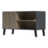 Έπιπλο τηλεόρασης Tuscany pakoworld sonoma-ανθρακί 100x40x51εκ ** Έπιπλο τηλεόρασης Tuscany pakoworld sonoma-ανθρακί 100x40x51εκ **