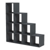 Βιβλιοθήκη Scala pakoworld ανθρακί 129.5x29x129.5εκ ** Βιβλιοθήκη Scala pakoworld ανθρακί 129.5x29x129.5εκ **