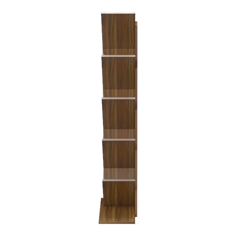 Βιβλιοθήκη Fyllo pakoworld καρυδί 50x25x141.5εκ **