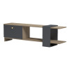 Έπιπλο τηλεόρασης Standi pakoworld σε sonoma-ανθρακί 120x25x36.8εκ ** Έπιπλο τηλεόρασης Standi pakoworld σε sonoma-ανθρακί 120x25x36.8εκ **