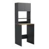 Έπιπλο πλυντηρίου Chaxe pakoworld ανθρακί-sonoma 65x32.5x183.6εκ ** Έπιπλο πλυντηρίου Chaxe pakoworld ανθρακί-sonoma 65x32.5x183.6εκ **