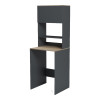Έπιπλο πλυντηρίου Chaxe pakoworld ανθρακί-sonoma 65x32.5x183.6εκ ** Έπιπλο πλυντηρίου Chaxe pakoworld ανθρακί-sonoma 65x32.5x183.6εκ **