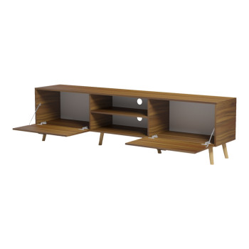 Έπιπλο τηλεόρασης Gorna pakoworld καρυδί 180x35x48.6εκ ** Έπιπλο τηλεόρασης Gorna pakoworld καρυδί 180x35x48.6εκ **