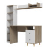 Σύνθεση γραφείου Kontor pakoworld sonoma-λευκό 160x50x158,2εκ ** Σύνθεση γραφείου Kontor pakoworld sonoma-λευκό 160x50x158,2εκ **