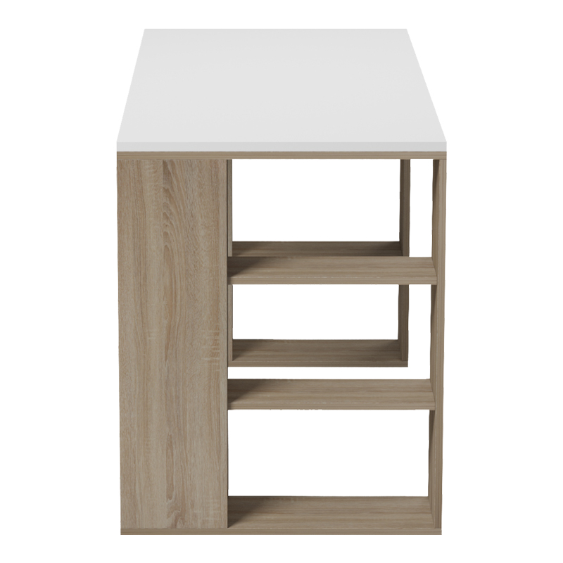 Γραφείο εργασίας Praga pakoworld sonoma-λευκό 140x60x75εκ **