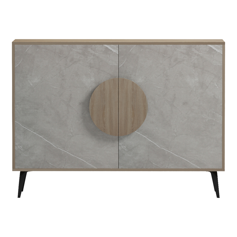 Μπουφές Gora pakoworld sonoma-μπεζ οψη μαρμαρου 110x35.5x82εκ ** Μπουφές Gora pakoworld sonoma-μπεζ οψη μαρμαρου 110x35.5x82εκ **