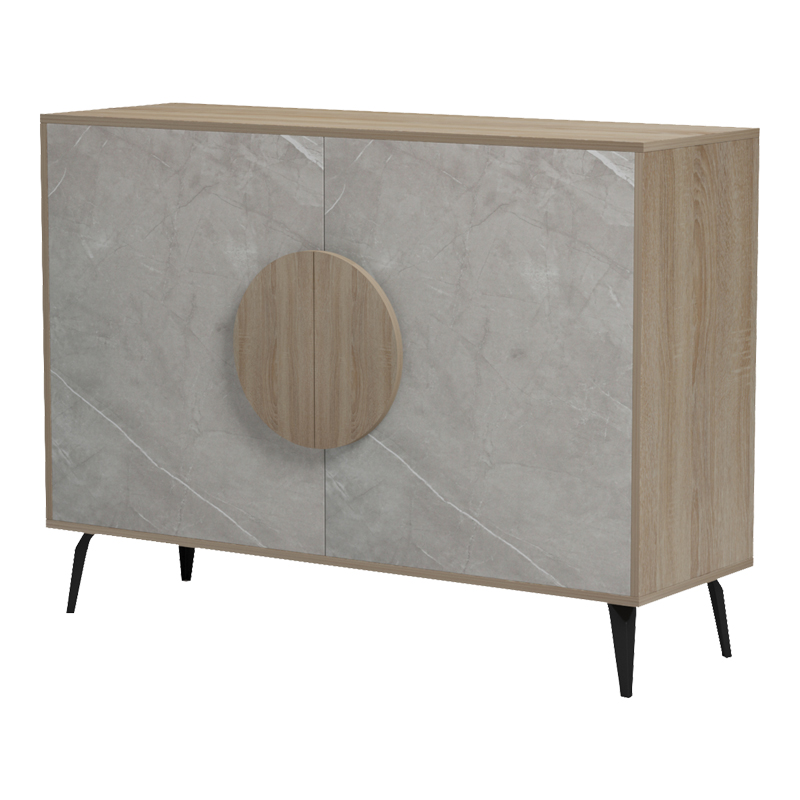 Μπουφές Gora pakoworld sonoma-μπεζ οψη μαρμαρου 110x35.5x82εκ ** Μπουφές Gora pakoworld sonoma-μπεζ οψη μαρμαρου 110x35.5x82εκ **