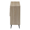 Μπουφές Gora pakoworld sonoma-ανθρακί 110x35.5x82εκ ** Μπουφές Gora pakoworld sonoma-ανθρακί 110x35.5x82εκ **