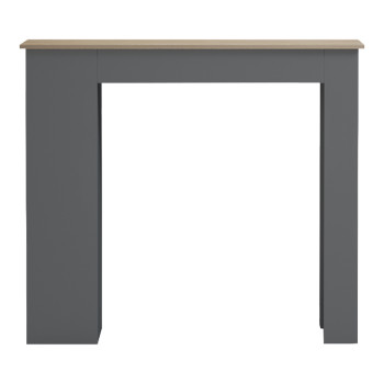Τραπέζι μπαρ Riff pakoworld ανθρακί-επιφάνεια sonoma 120x55x105εκ **