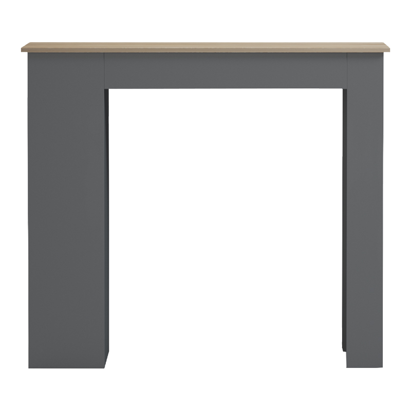 Τραπέζι μπαρ Riff pakoworld ανθρακί-επιφάνεια sonoma 120x55x105εκ **