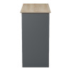 Τραπέζι μπαρ Riff pakoworld ανθρακί-επιφάνεια sonoma 120x55x105εκ **