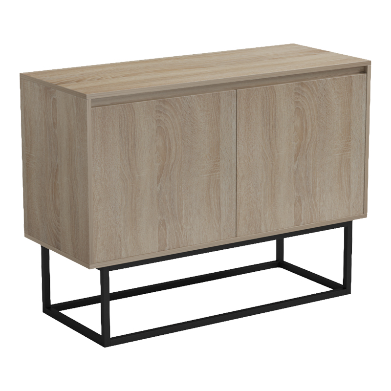Μπουφές Dabia pakoworld sonoma-πόδι μαύρο μέταλλο 100x40x74εκ ** Μπουφές Dabia pakoworld sonoma-πόδι μαύρο μέταλλο 100x40x74εκ **