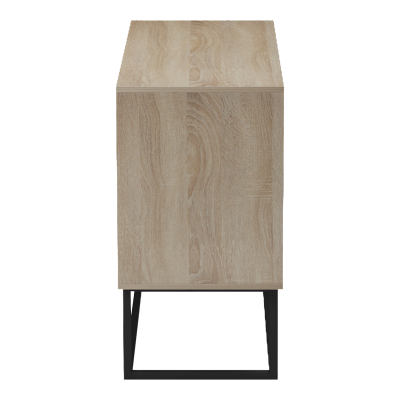 Μπουφές Dabia pakoworld sonoma-πόδι μαύρο μέταλλο 100x40x74εκ ** Μπουφές Dabia pakoworld sonoma-πόδι μαύρο μέταλλο 100x40x74εκ **