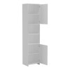 Ντουλάπι-στήλη Perlina pakoworld λευκό 40x32x175εκ **