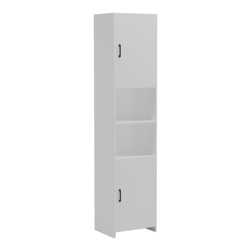 Ντουλάπι-στήλη Perlina pakoworld λευκό 40x32x175εκ **