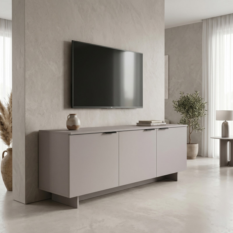 Έπιπλο τηλεόρασης Beldon pakoworld taupe 150x42x55εκ ** Έπιπλο τηλεόρασης Beldon pakoworld taupe 150x42x55εκ **