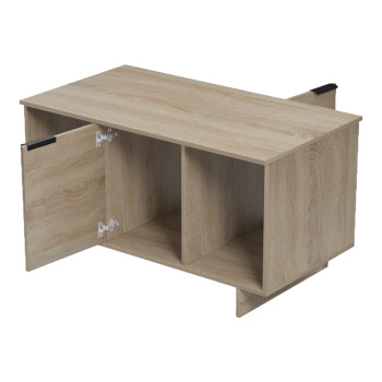 Τραπέζι σαλονιού Nalinda pakoworld sonoma 100x55x55εκ **