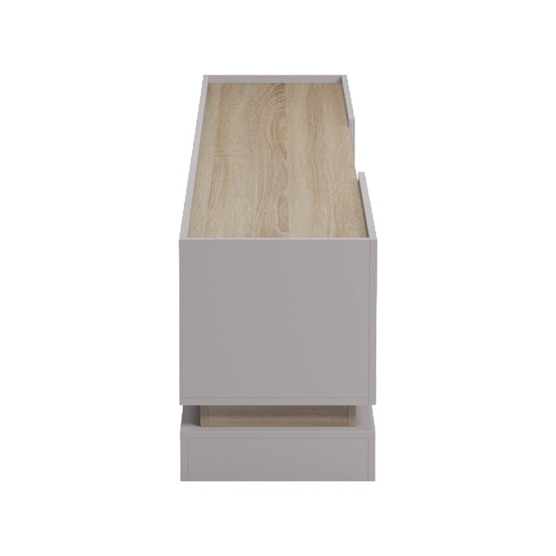 Έπιπλο τηλεόρασης Wendo pakoworld taupe-sonoma 200x37x47εκ **