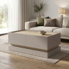 Τραπέζι σαλονιού Wendo pakoworld taupe-sonoma 97x60x40εκ ** Τραπέζι σαλονιού Wendo pakoworld taupe-sonoma 97x60x40εκ **