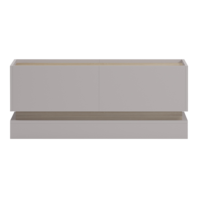 Τραπέζι σαλονιού Wendo pakoworld taupe-sonoma 97x60x40εκ ** Τραπέζι σαλονιού Wendo pakoworld taupe-sonoma 97x60x40εκ **