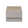 Τραπέζι σαλονιού Wendo pakoworld taupe-sonoma 97x60x40εκ ** Τραπέζι σαλονιού Wendo pakoworld taupe-sonoma 97x60x40εκ **