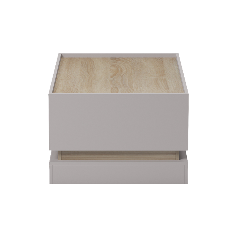 Τραπέζι σαλονιού Wendo pakoworld taupe-sonoma 97x60x40εκ ** Τραπέζι σαλονιού Wendo pakoworld taupe-sonoma 97x60x40εκ **