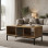 Τραπέζι σαλονιού Delanka pakoworld oak-μαύρο 92x50x46εκ **