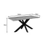 Tραπέζι Gilman pakoworld MDF sonoma-μαύρο 150x90x75εκ ** Tραπέζι Gilman pakoworld MDF sonoma-μαύρο 150x90x75εκ **