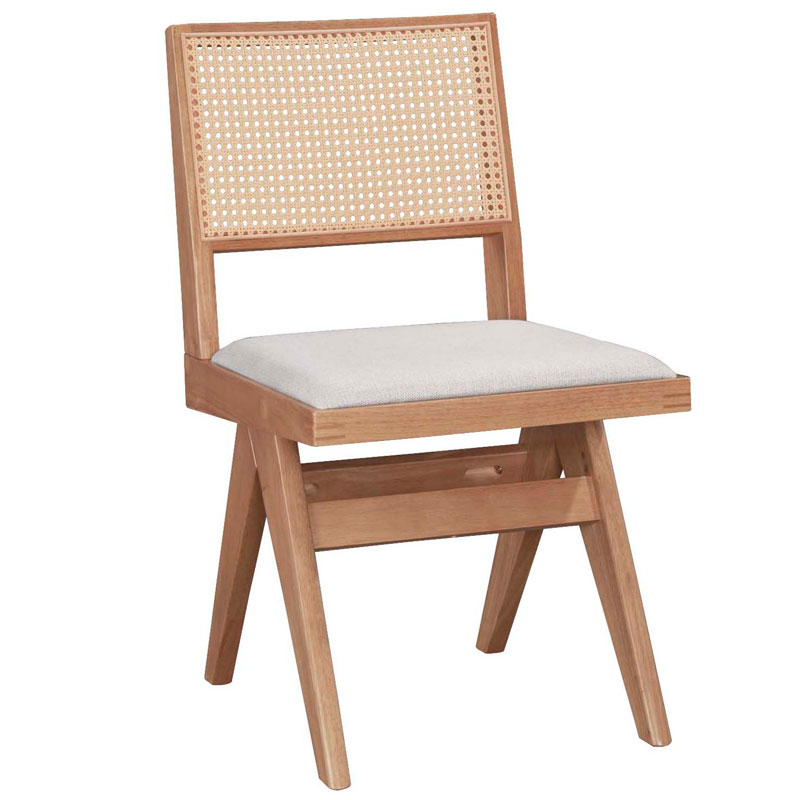 Καρέκλα Winslow pakoworld ξύλο rubberwood ανοικτό καρυδί-pvc rattan φυσικό-ύφασμα γκρι - 2τμχ. Καρέκλα Winslow pakoworld ξύλο rubberwood ανοικτό καρυδί-pvc rattan φυσικό-ύφασμα γκρι - 2τμχ.