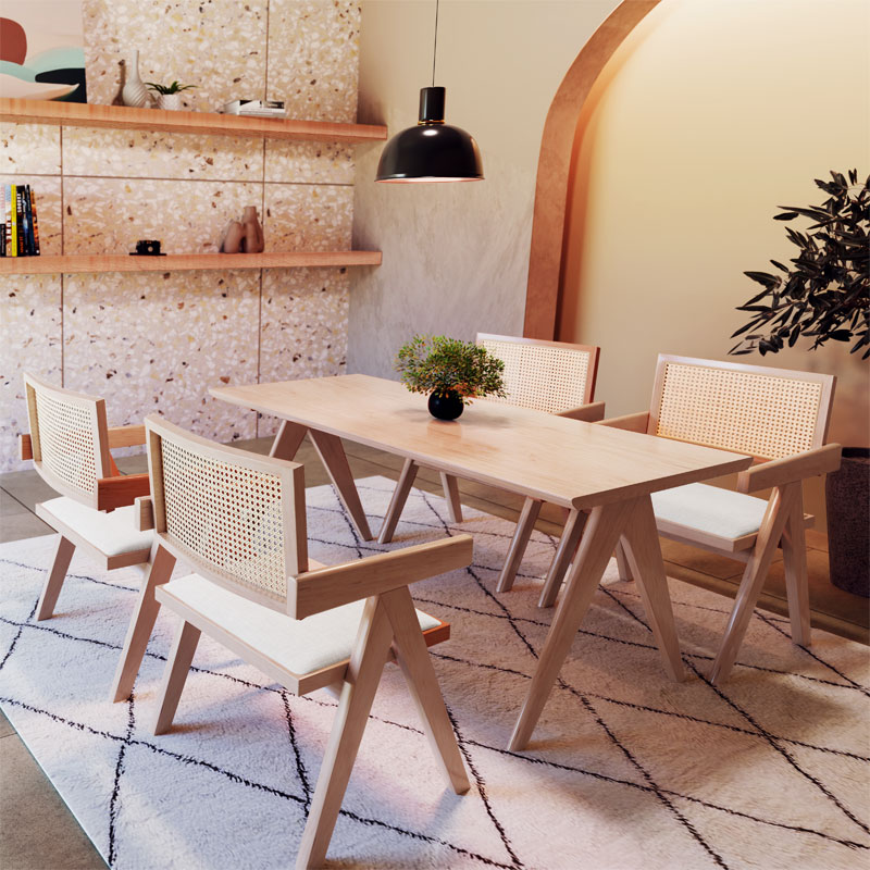 Πολυθρόνα Winslow pakoworld ξύλο rubberwood ανοικτό καρυδί-pvc rattan φυσικό-ύφασμα γκρι - 2τμχ. Πολυθρόνα Winslow pakoworld ξύλο rubberwood ανοικτό καρυδί-pvc rattan φυσικό-ύφασμα γκρι - 2τμχ.