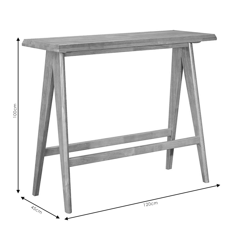 Τραπέζι Bar Winslow pakoworld ξύλο rubberwood ανοικτό καρυδί 120x45x100εκ ** Τραπέζι Bar Winslow pakoworld ξύλο rubberwood ανοικτό καρυδί 120x45x100εκ **