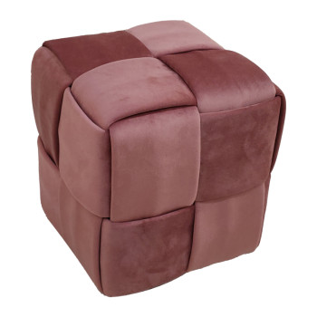 Σκαμπό Jisko pakoworld σάπιο μήλο βελούδο 38x38x40εκ **