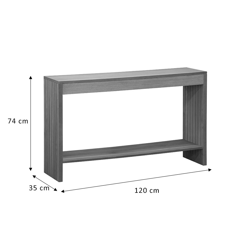 Κονσόλα Focused pakoworld MDF φυσικό 120x35x74εκ ** Κονσόλα Focused pakoworld MDF φυσικό 120x35x74εκ **